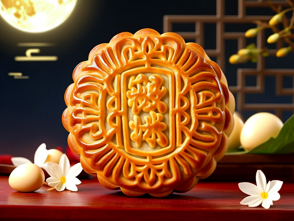 ai画月饼
